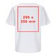 Vit dam T-shirt i premiummaterial med korta ärmar.
