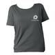 Antracitf�rgad ekologisk bomulls-t-shirt f�r dam.