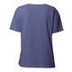 Bl� ekologisk bomulls-T-shirt f�r damer med korta �rmar.