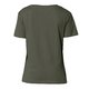 Khakif�rgad bomulls-T-shirt f�r damer med korta �rmar.