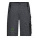 Mrkgr arbetsshorts i polyester-bomullsblandning med flera fickor.
