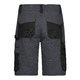 Mrkgr/svarta shorts i polyester-bomull med flera fickor.