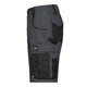 Mrkgr/svarta polyester-bomullsshorts med flera fickor.
