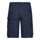 Marinbl arbetsshorts tillverkade av polyester-bomullsblandning med flera fickor.
