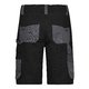 Svart och gr arbetsshorts i polyester-bomullsblandning med flera fickor.