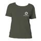Khakif�rgad bomulls-T-shirt f�r damer med korta �rmar.