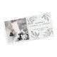 Brllopskort i papper med partiell varmfoliering.