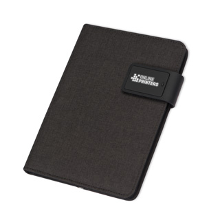 A5-skrivmapp med Powerbank & LED Padua