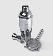 Metall-cocktailset, 3-del. Messina