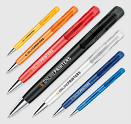 Tryckkulspetspenna med metallspets senator® Challenger Clear