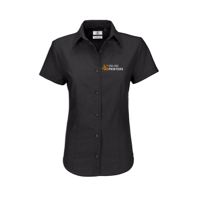B&C Oxford kortrm blusar