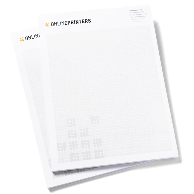 100 Block A5 med tryck | 80 g/m² offsetpapper | 50 blad