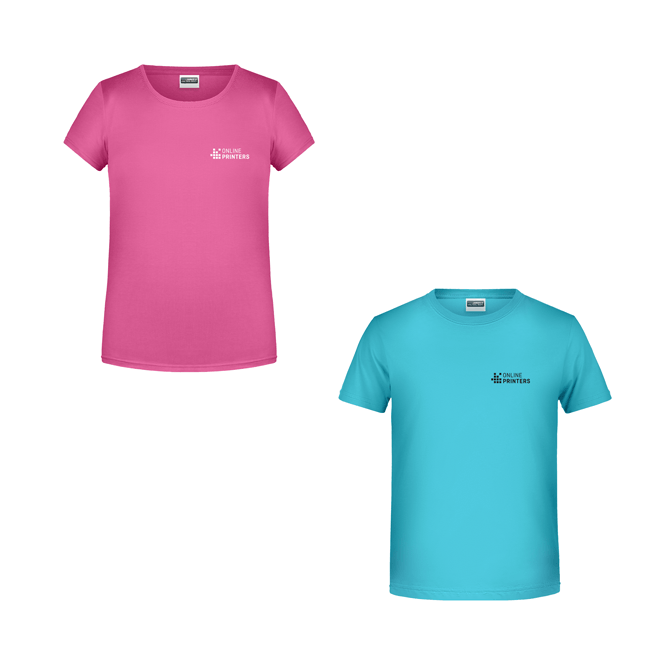 Barnshirts av biobomull