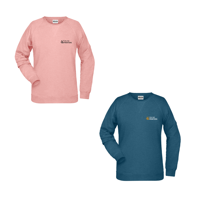 Damsweatshirts av biobomull