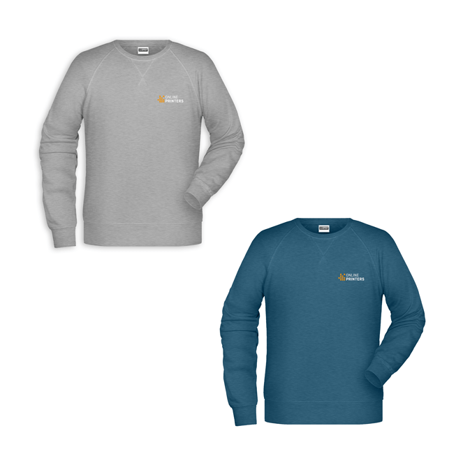 Herrsweatshirts av biobomull
