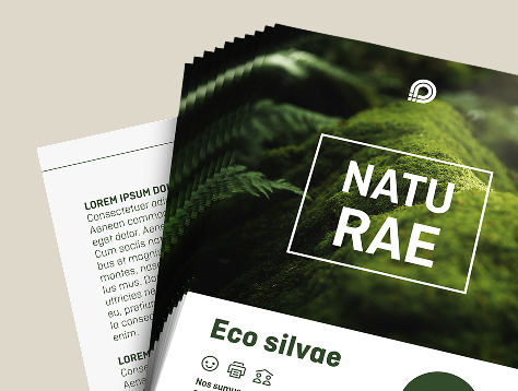 Flyer eko-/naturpapper