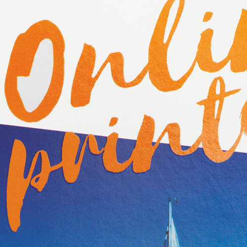 Flyers med partiell UV-lack