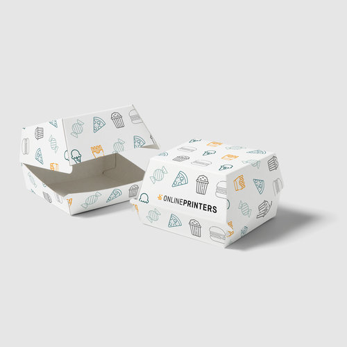 Hamburgar-förpackningar, 11,7 x 11,8 x 8,0 cm 1
