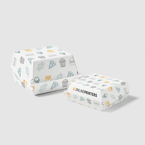 Hamburgar-förpackningar, 11,7 x 11,8 x 8,0 cm 1