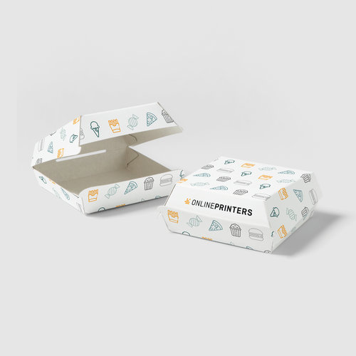 Hamburgar-förpackningar, 11,7 x 11,8 x 8,0 cm 1