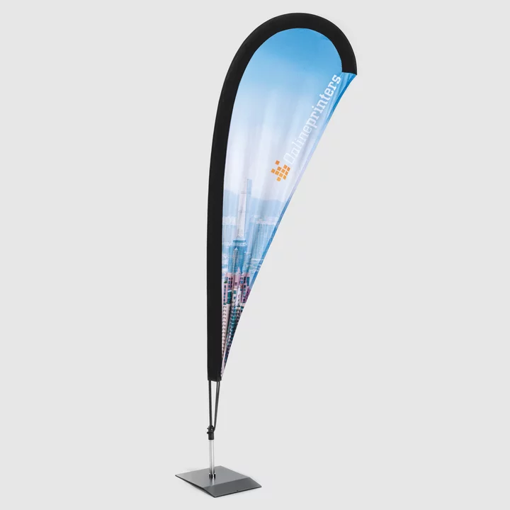 Droppflagga inkl. tryck | 49 x 146 cm | tryck på ena sidan | 110 g/m² flaggtyg