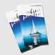 Flyers med partiell silverfolie Flyers med partiell silverfolie
