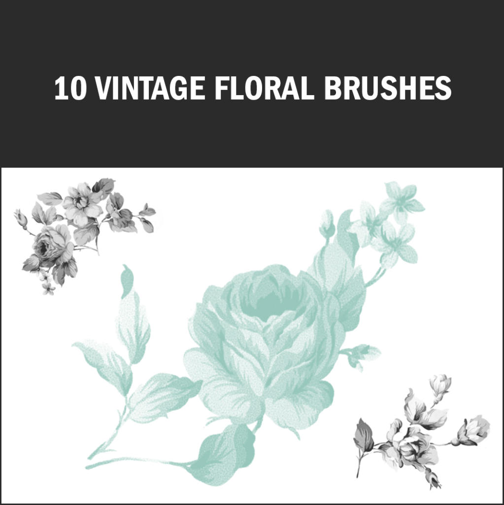 This brush set is reminiscent of old china paintings.