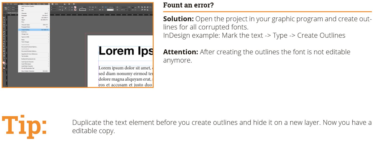embedding fonts step 3