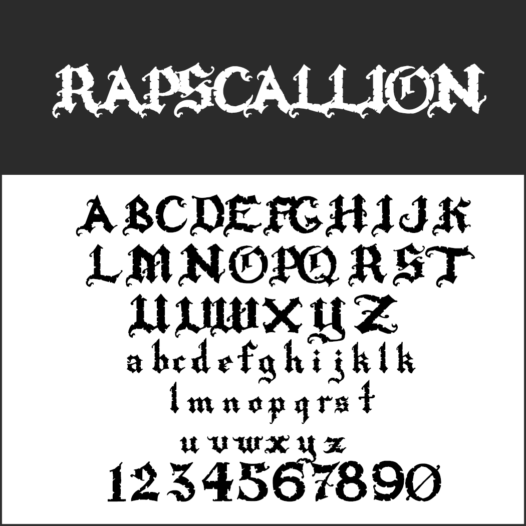 halloween font: Rapscallion