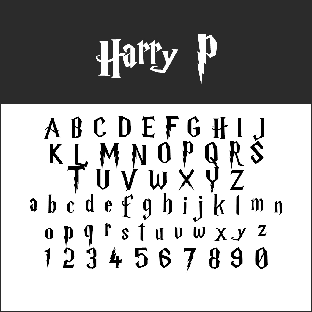 harry potter font printable